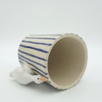 SALE / Tasse Ente blaue Streifen