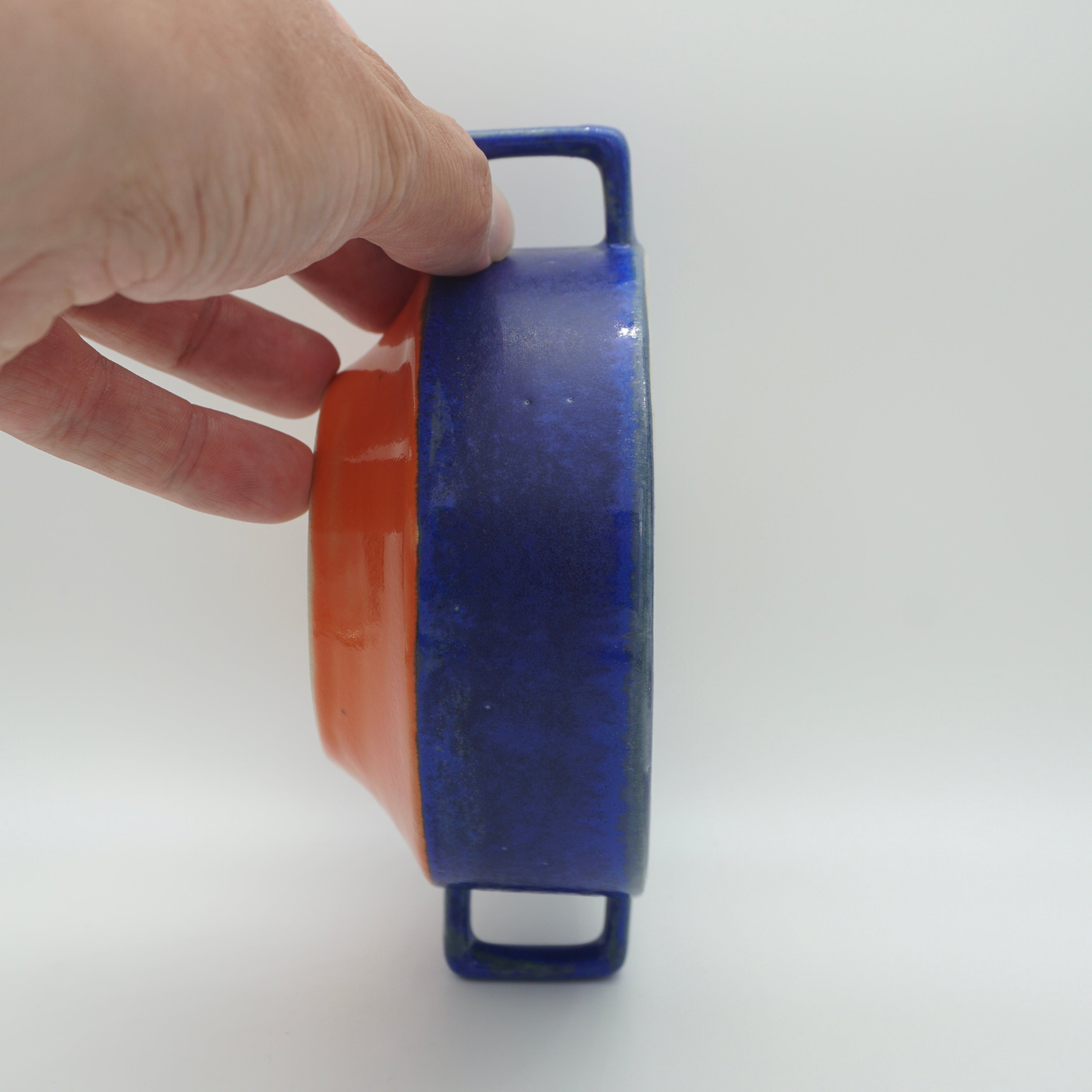 Suppenschüssel Blau-Orange