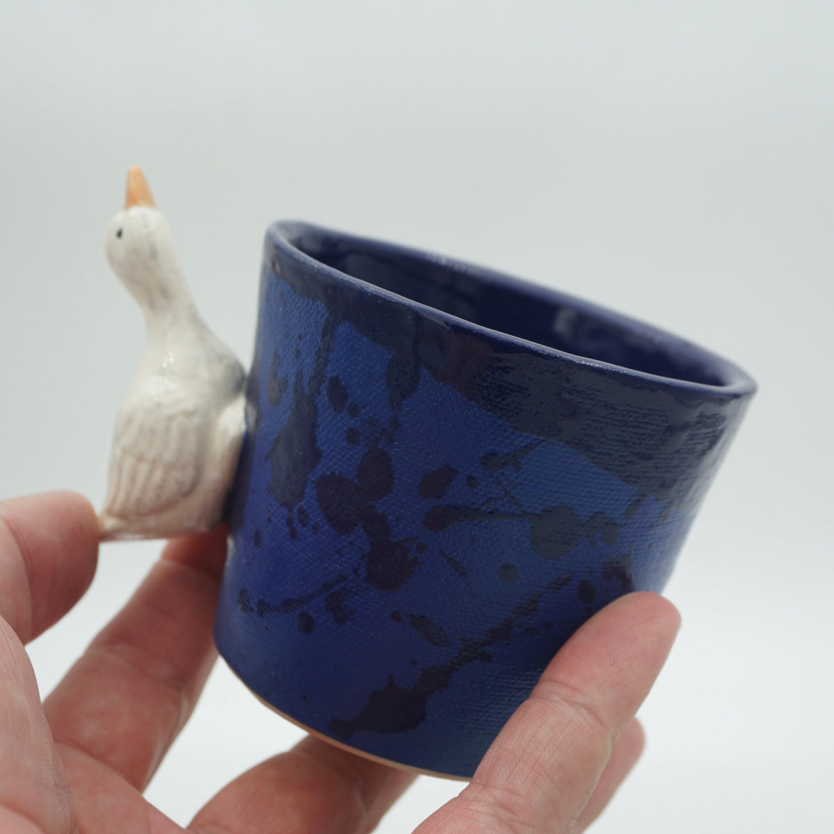 Tasse Ente Blau NEU