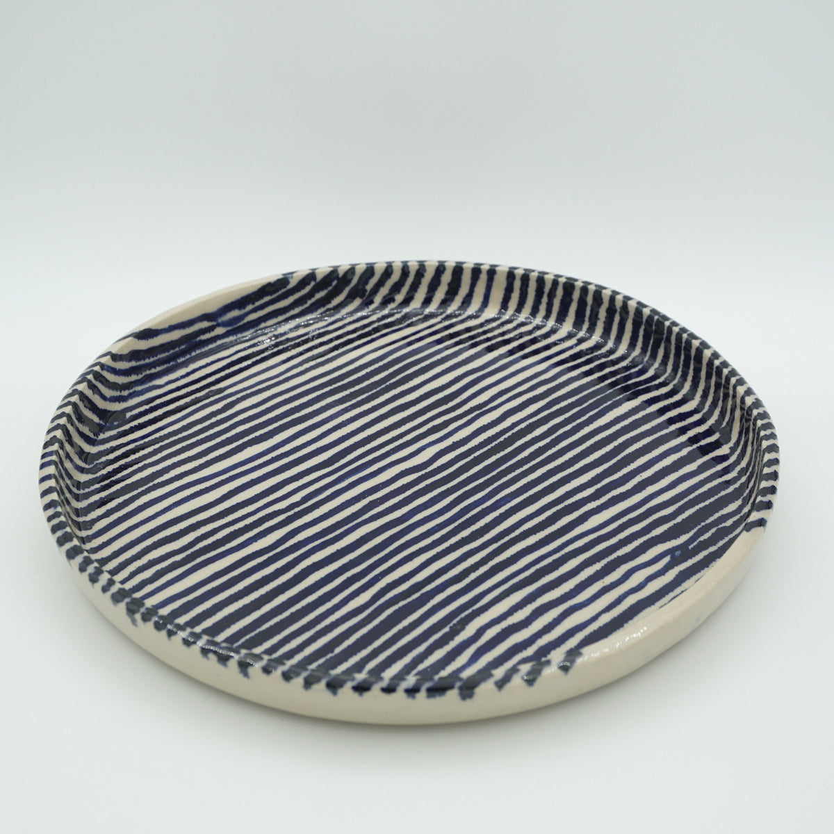 Teller Blaue Streifen 18 cm