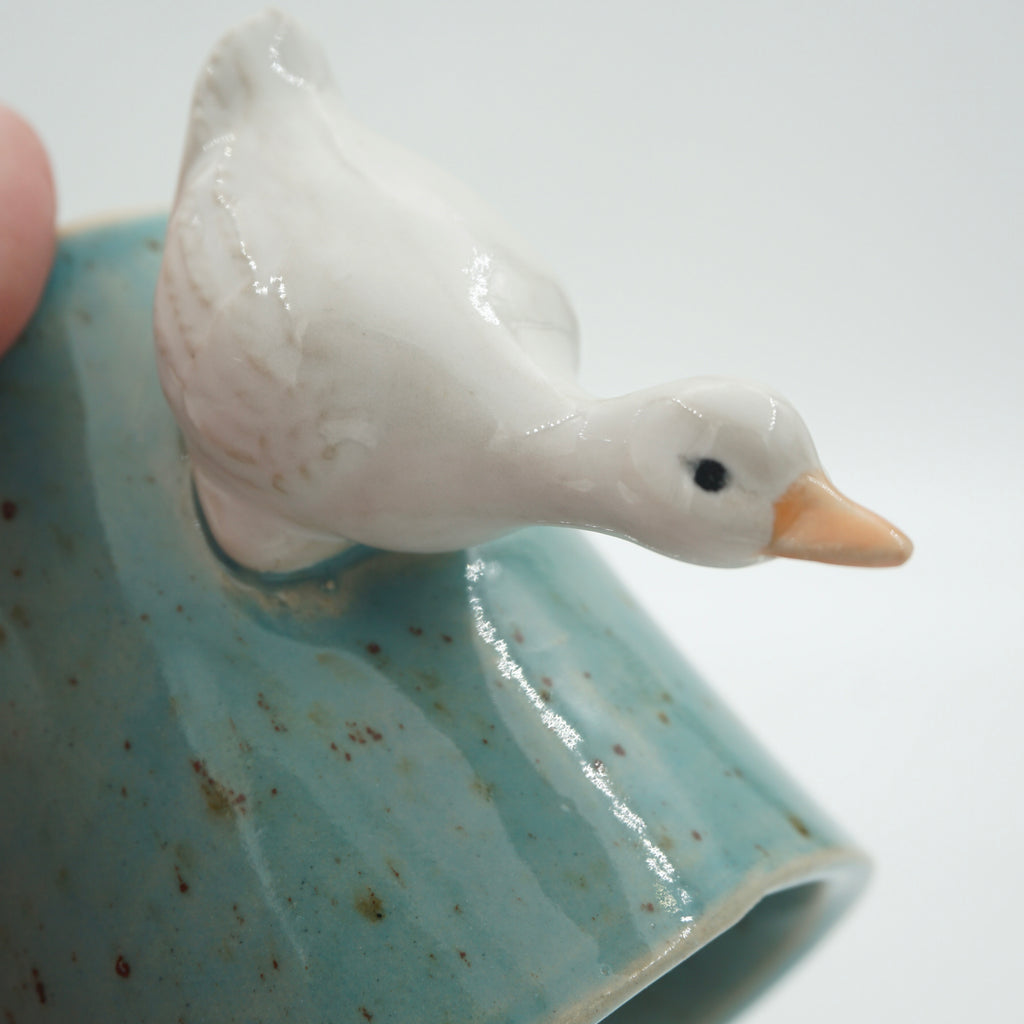 SALE / Tasse Ente Seeblau