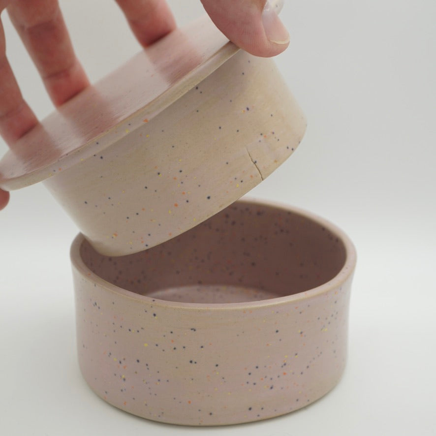 SALE / Butterdose "Butta" Puder-Pünktchen