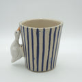 SALE / Tasse Ente blaue Streifen