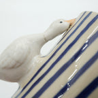 SALE / Tasse Ente blaue Streifen