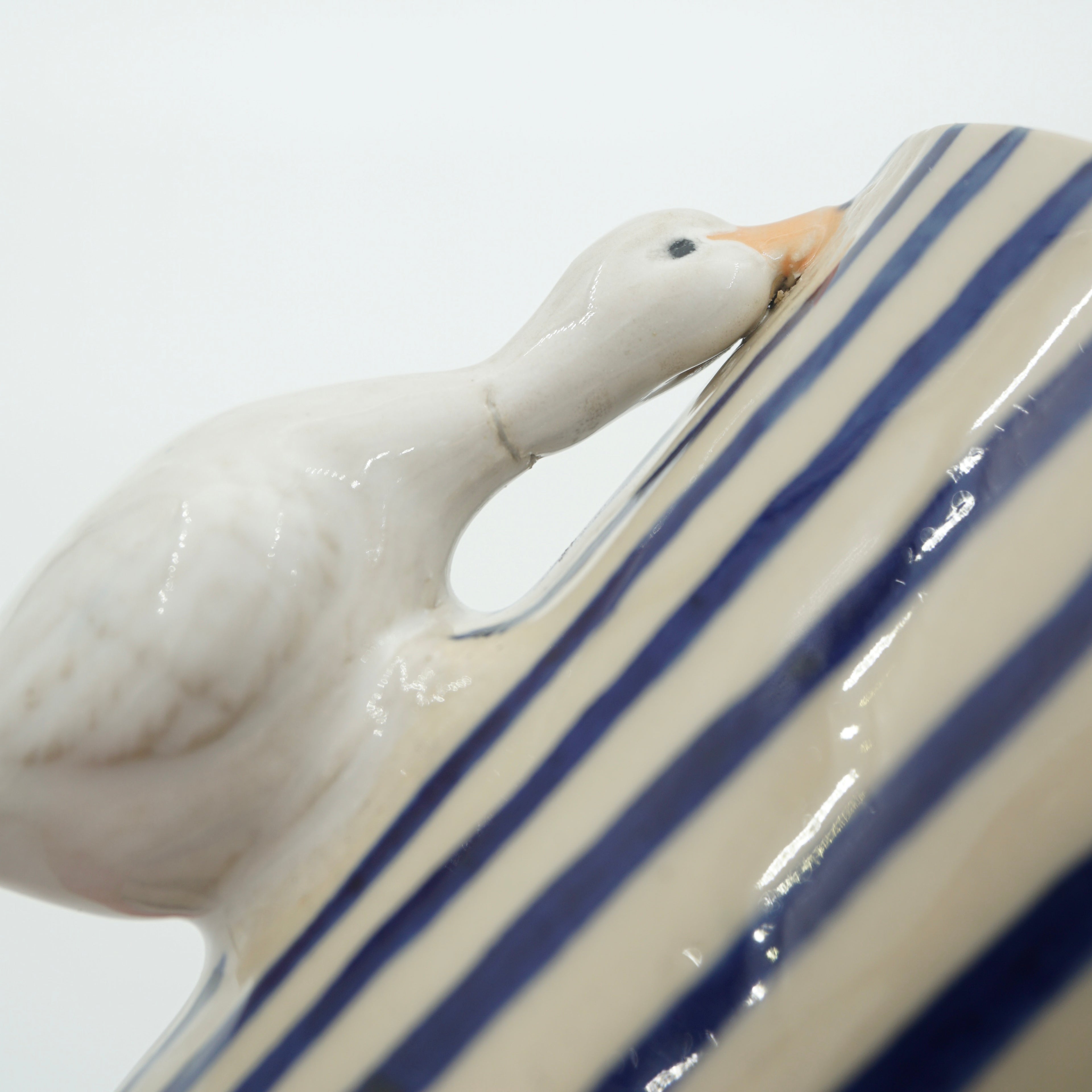 SALE / Tasse Ente blaue Streifen