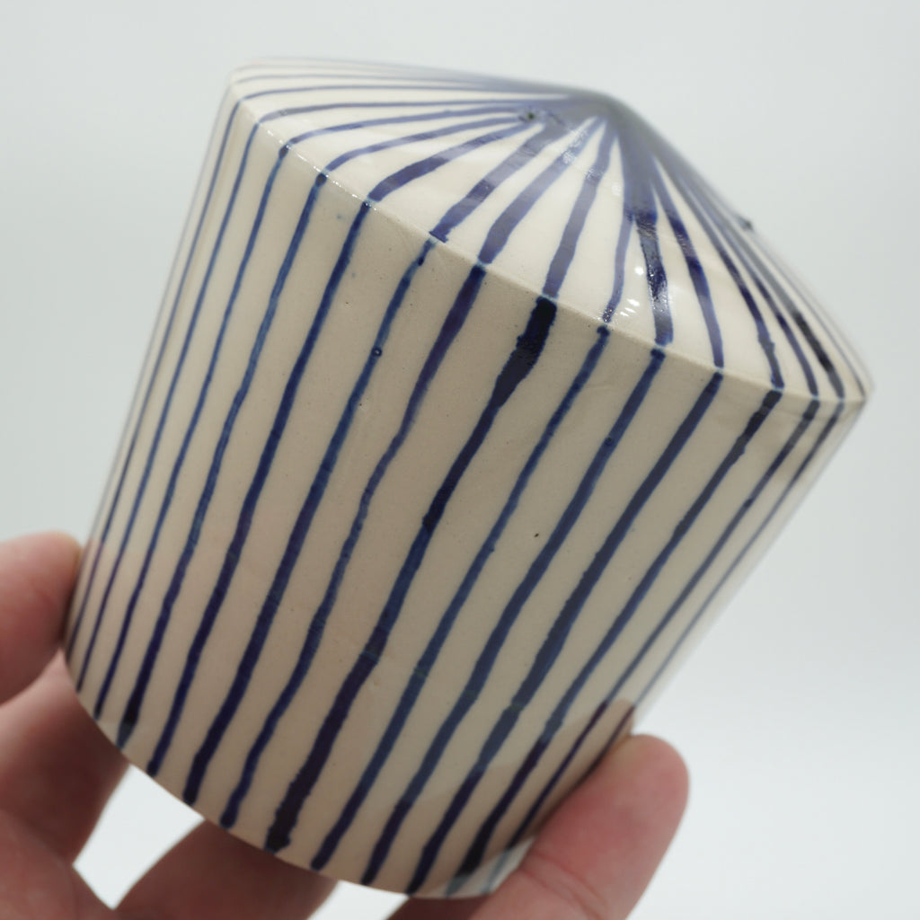 Schaukelvase Blaue Streifen