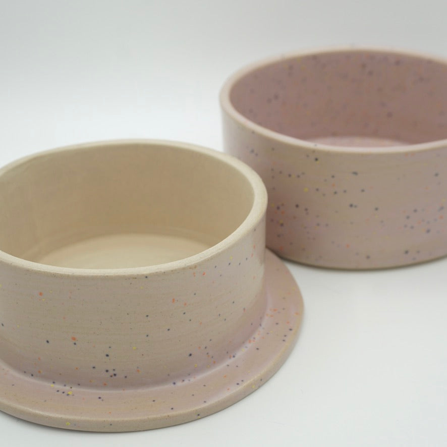 SALE / Butterdose "Butta" Puder-Pünktchen