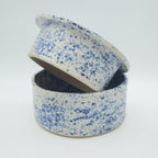 SALE / Butterdose "Butta" Sprenkel-Blau