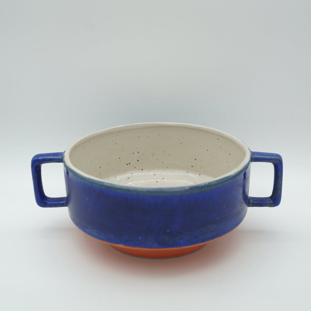 Suppenschüssel Blau-Orange