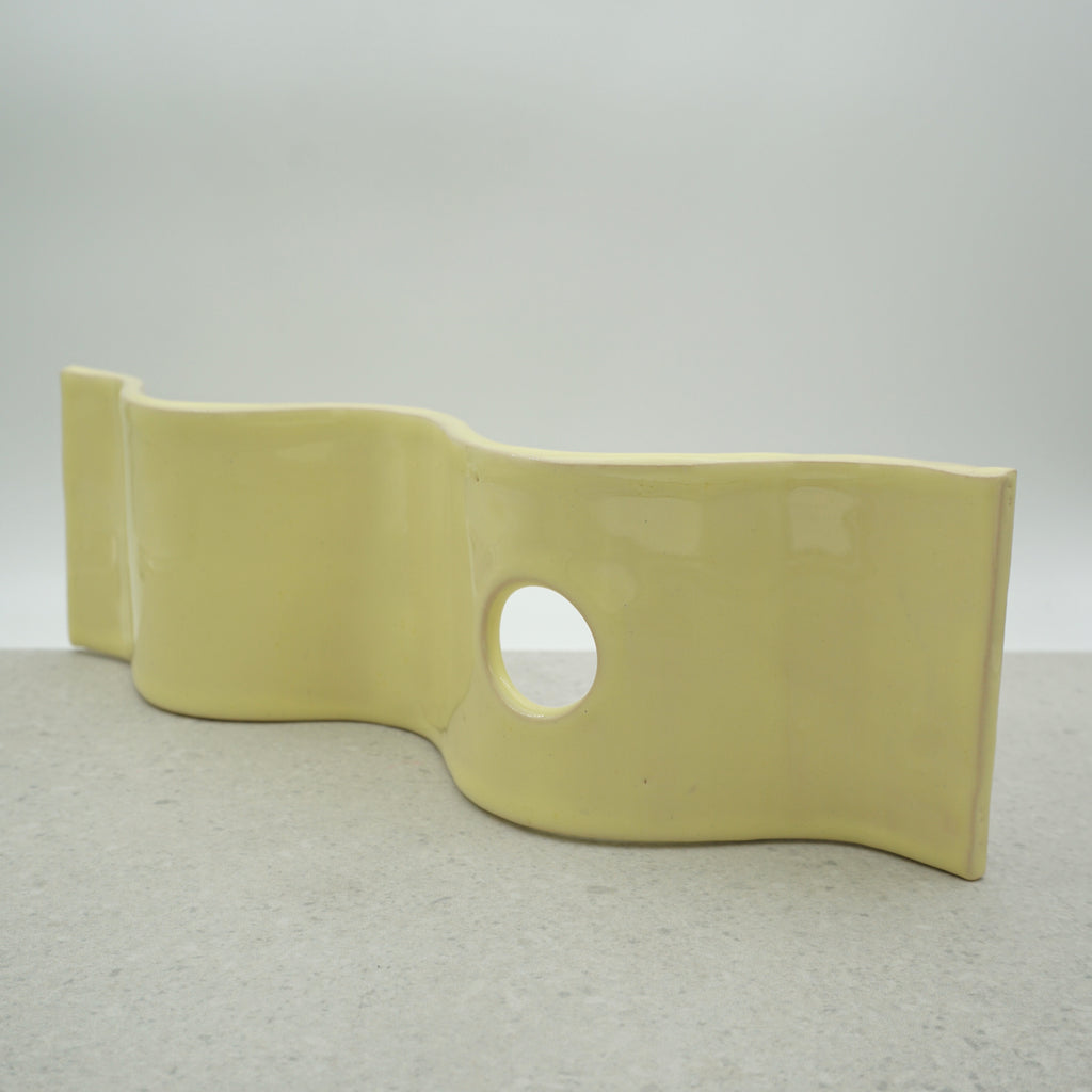 Kerzenständer Buttergelb