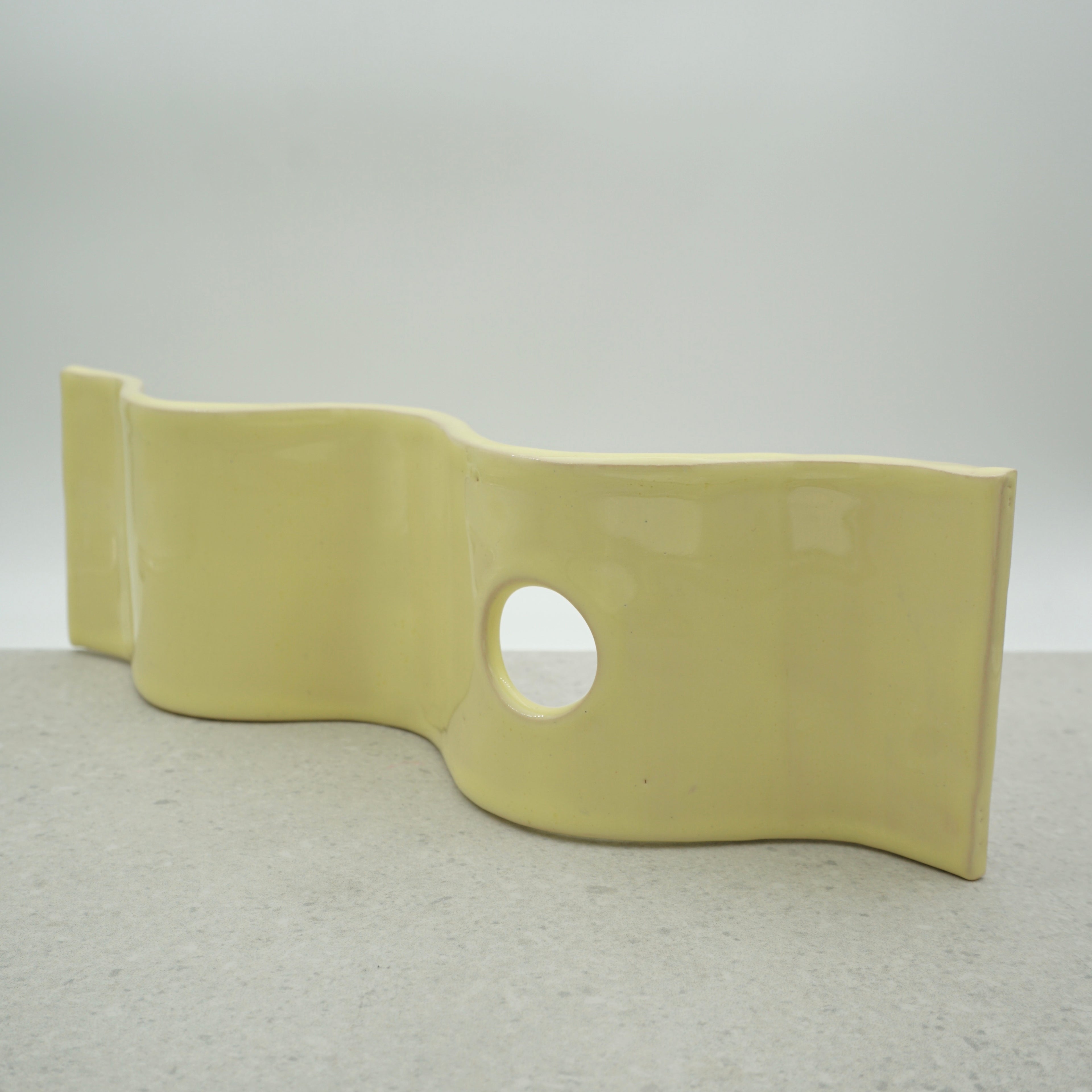 Kerzenständer Buttergelb