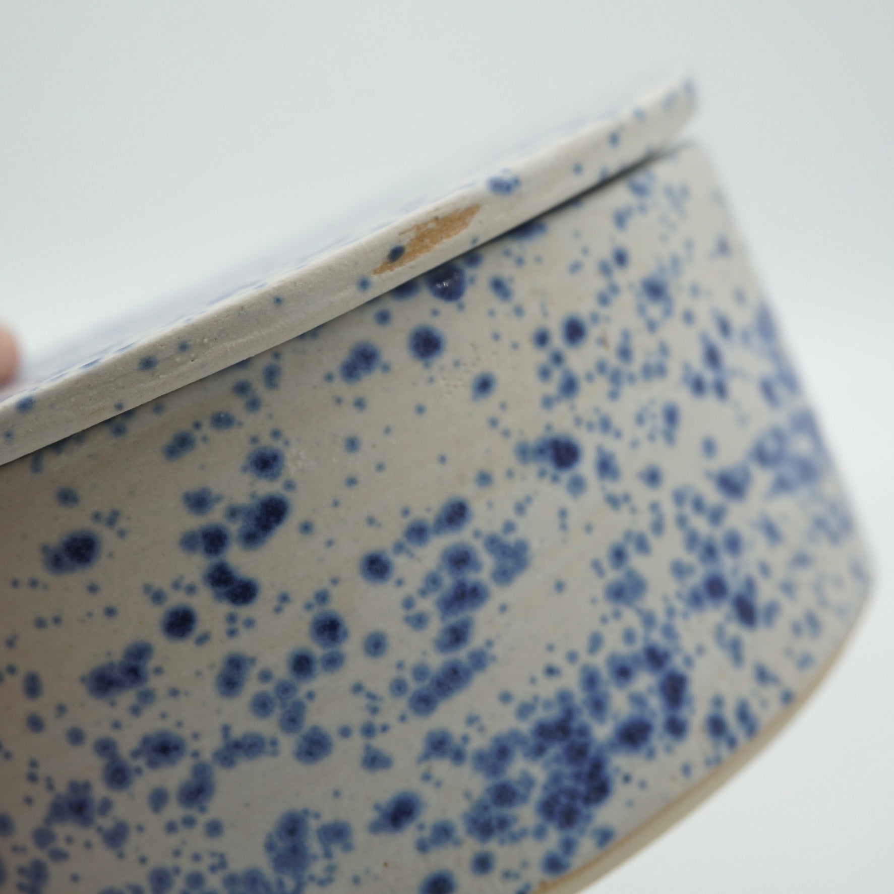 SALE / Butterdose "Butta" Sprenkel-Blau