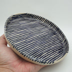Teller Blaue Streifen 18 cm