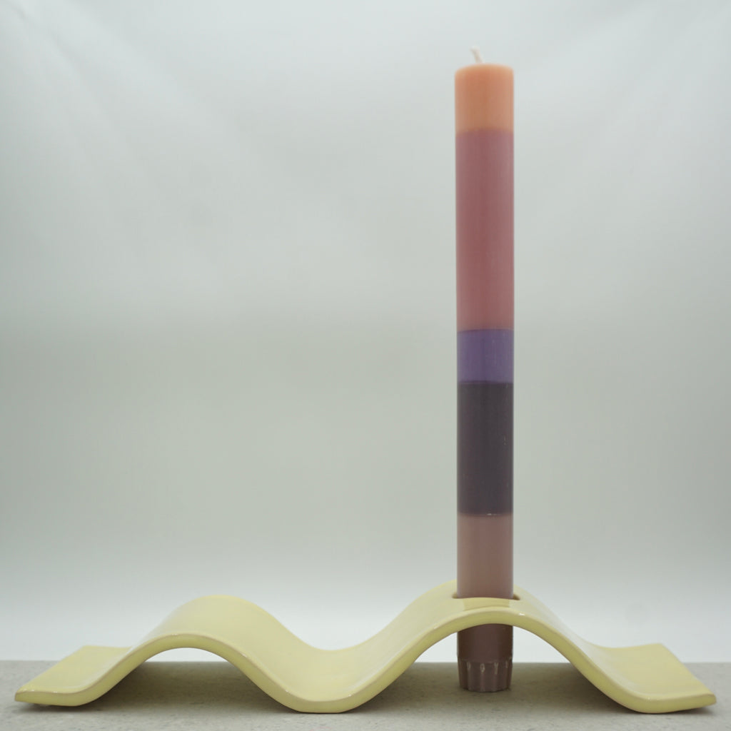 Kerzenständer Buttergelb