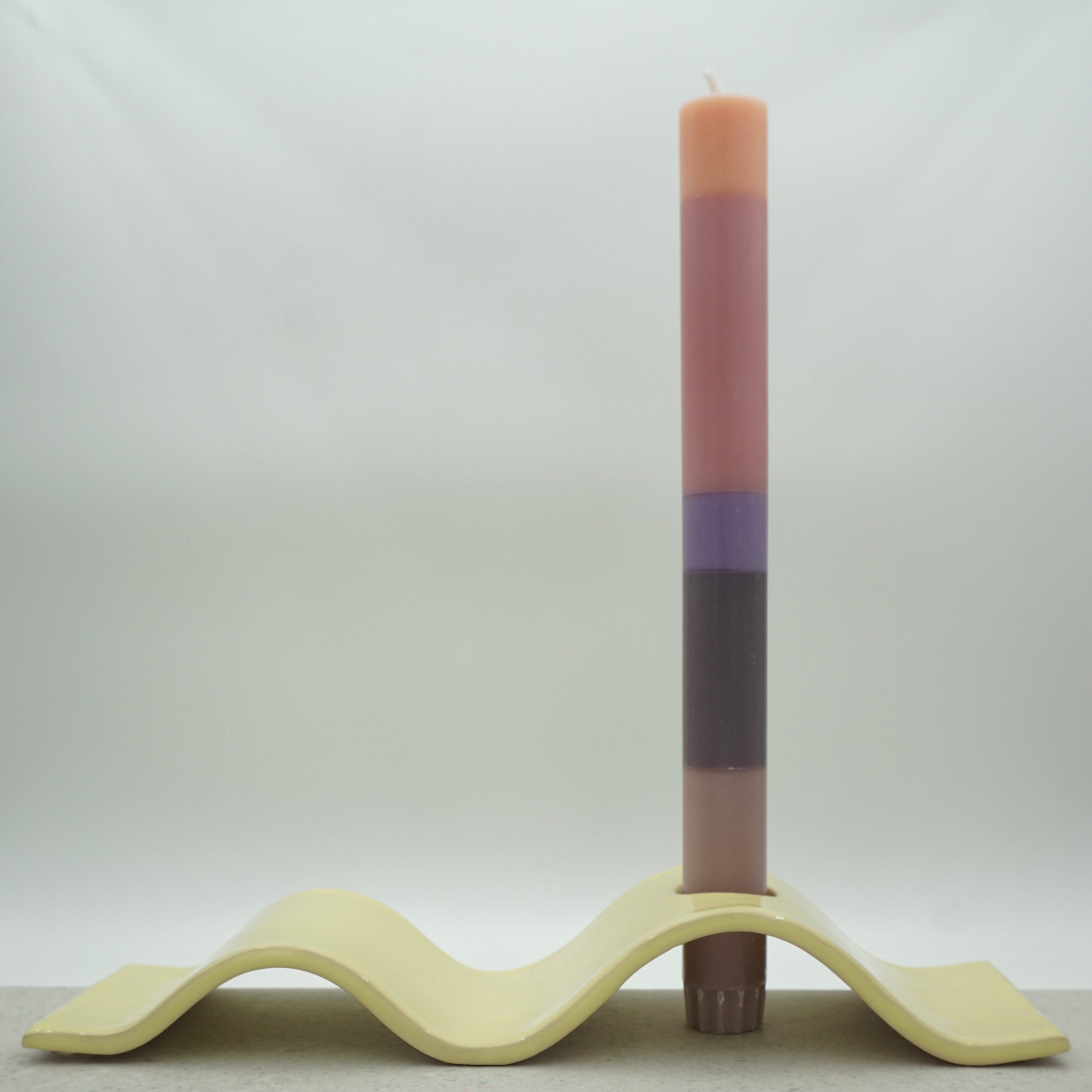 Kerzenständer Buttergelb