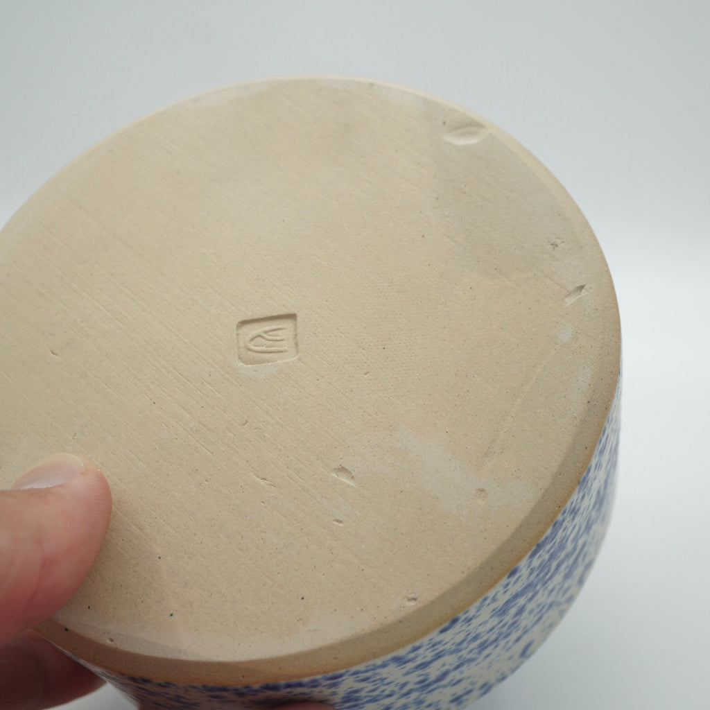 SALE / Butterdose "Butta" Sprenkel-Blau