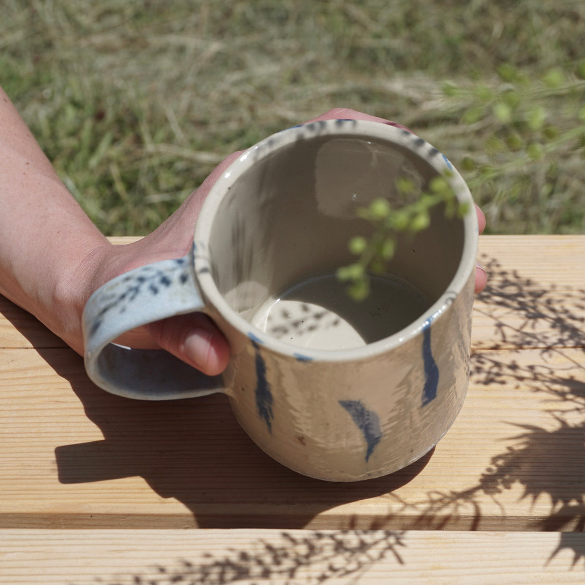 Tasse XL mit Henkel - Handgemachte Keramik