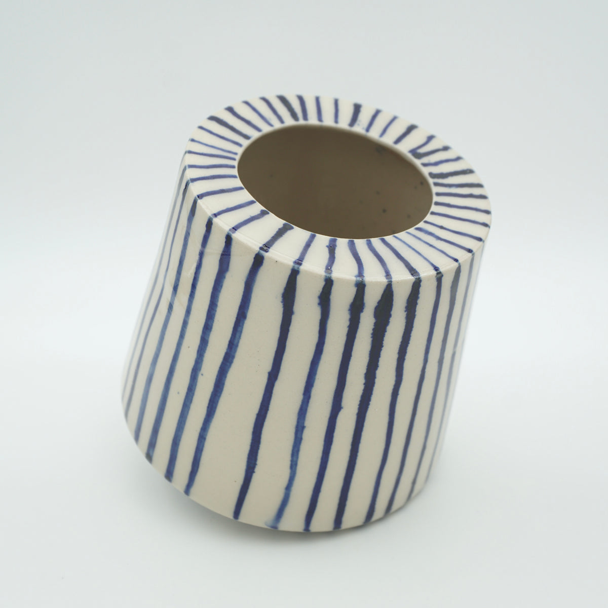 Schaukelvase Blaue Streifen
