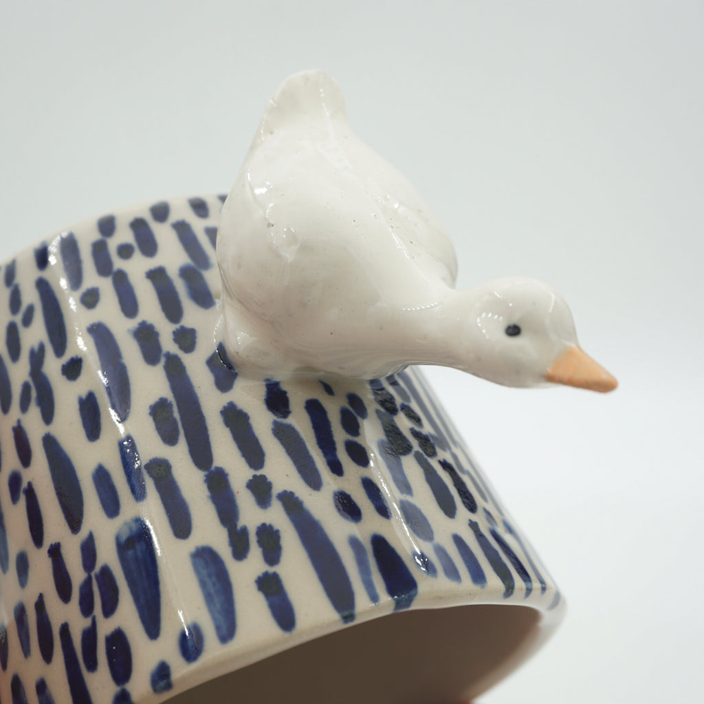 Tasse Ente Kurze Striche NEU