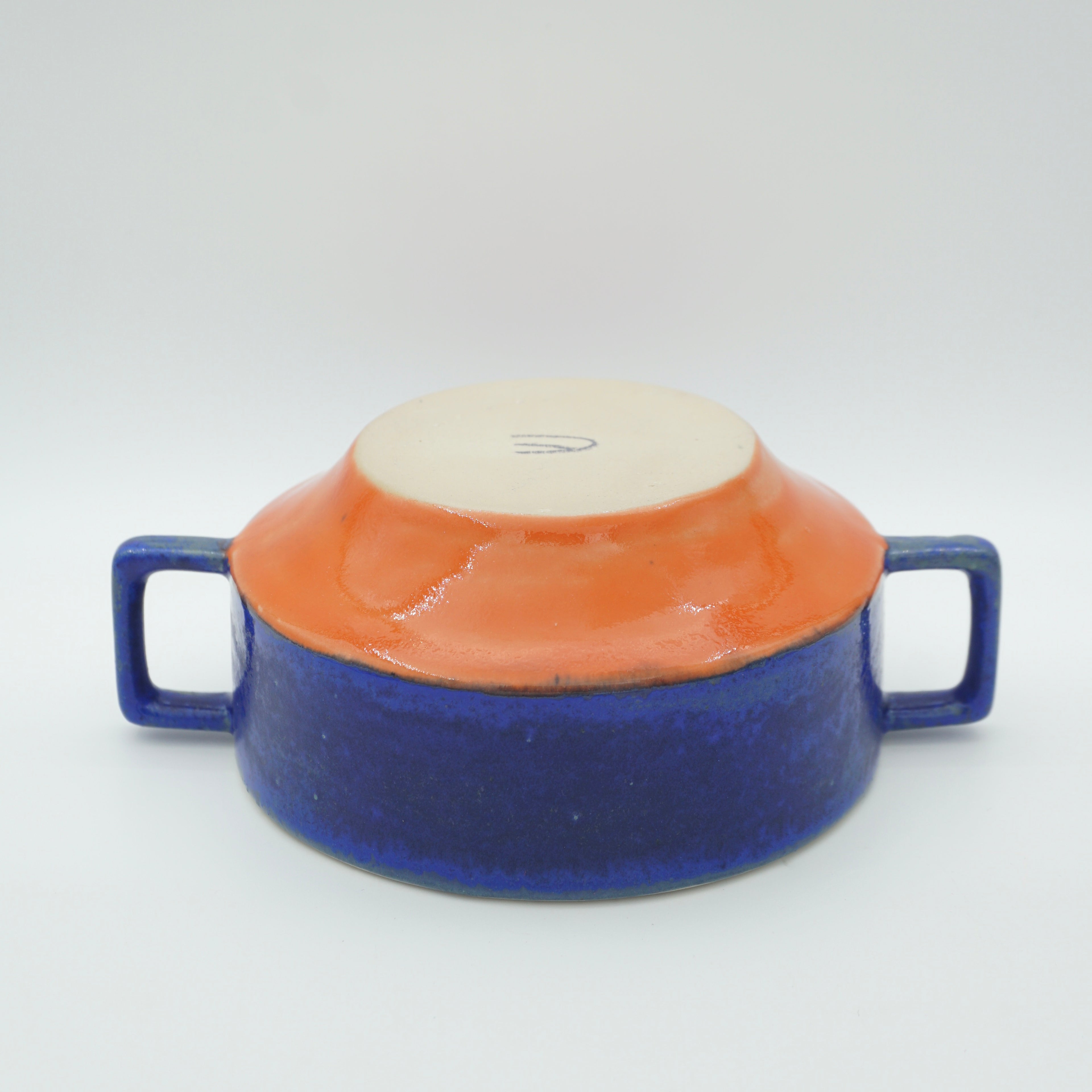 Suppenschüssel Blau-Orange