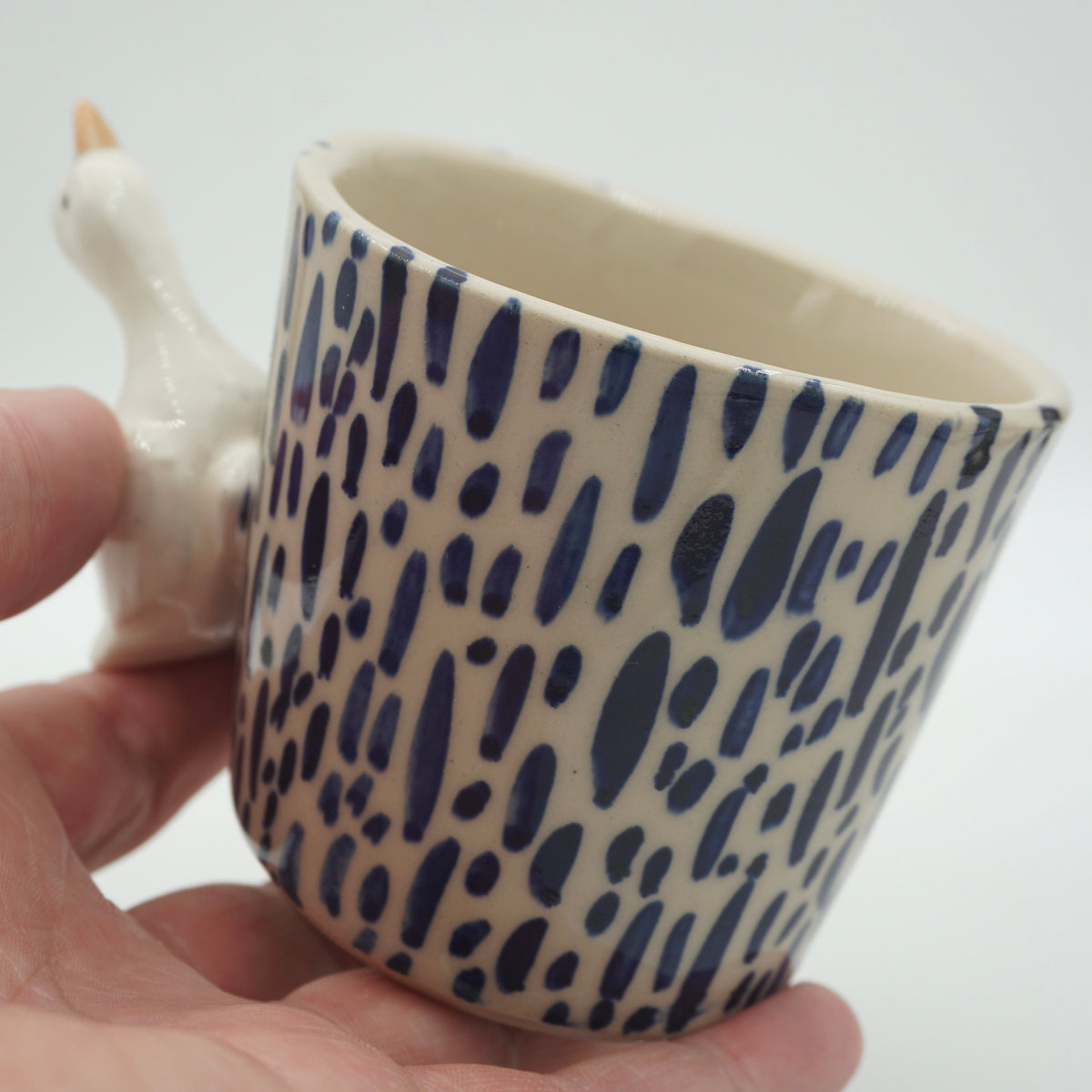Tasse Ente Kurze Striche NEU
