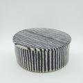 Butterdose "Butta" Blaue Streifen