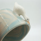 Tasse Ente Blau Marmoriert NEU