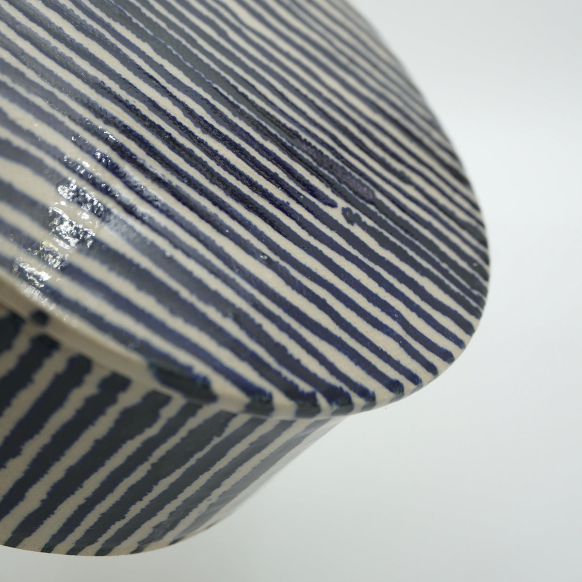 Butterdose "Butta" Blaue Streifen