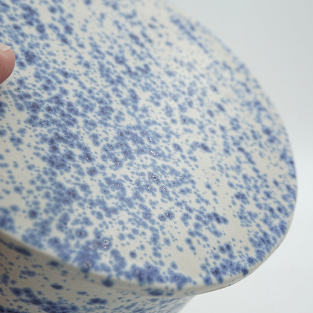 SALE / Butterdose "Butta" Sprenkel-Blau