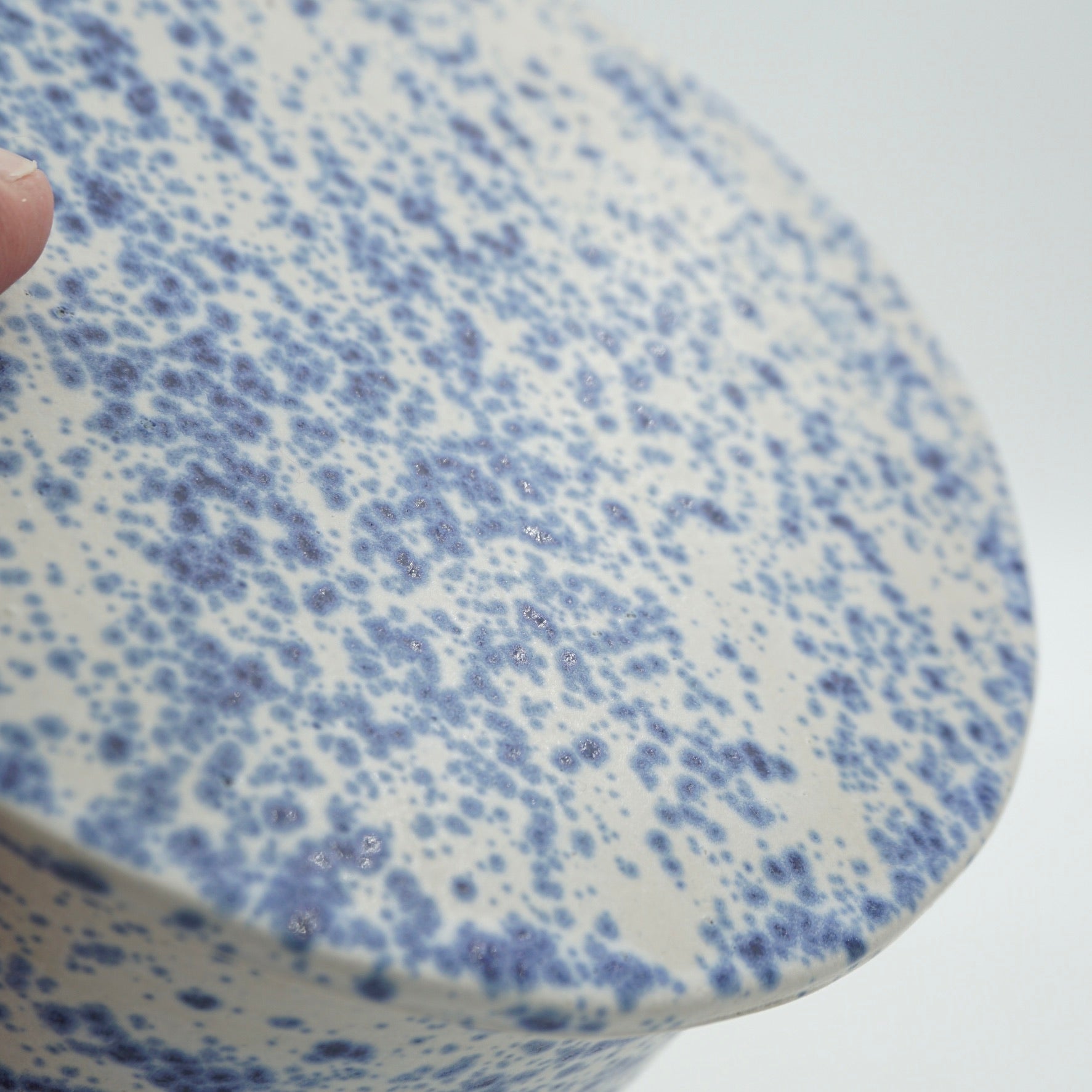 SALE / Butterdose "Butta" Sprenkel-Blau