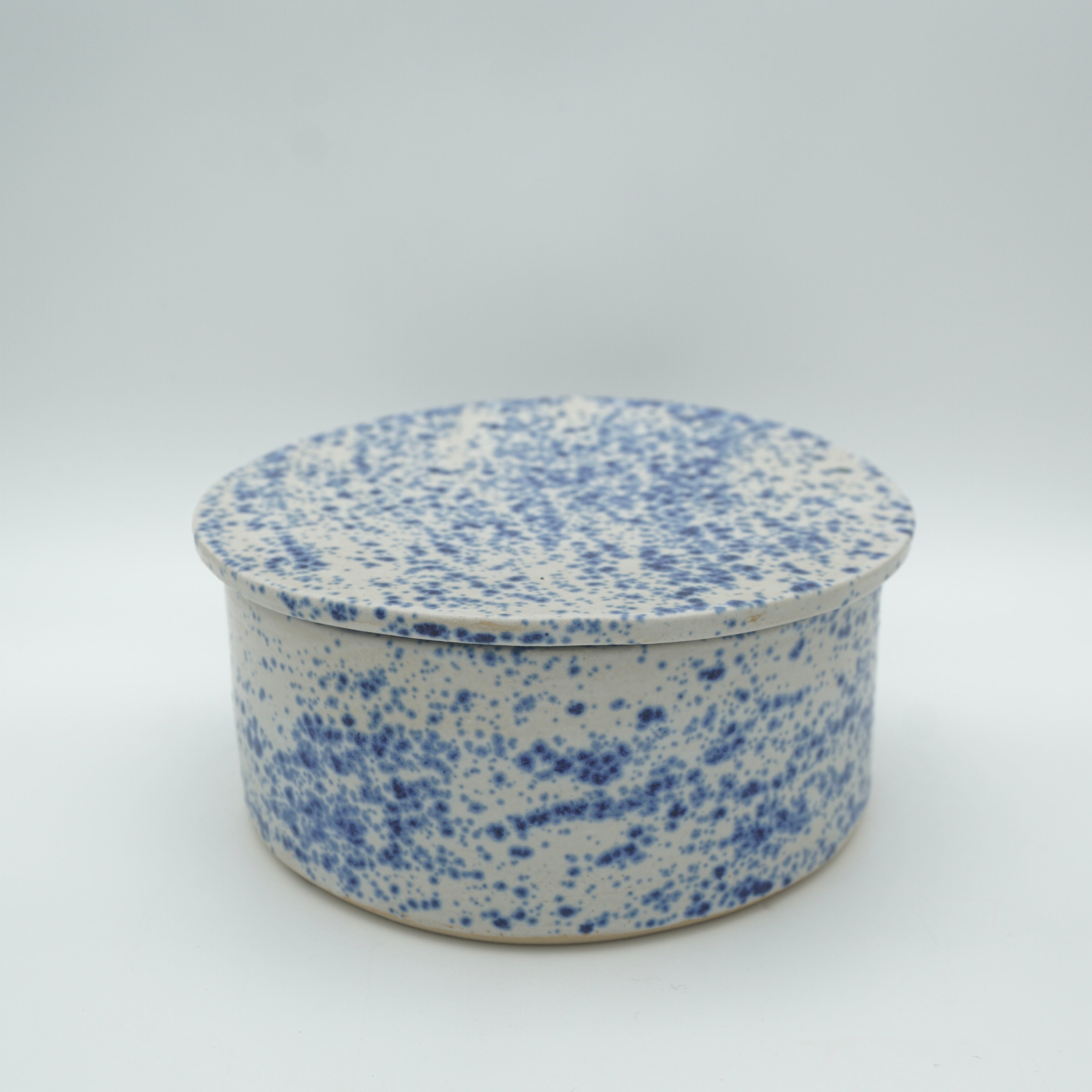 SALE / Butterdose "Butta" Sprenkel-Blau