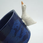 Tasse Ente Blau NEU