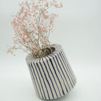 Schaukelvase Blaue Streifen
