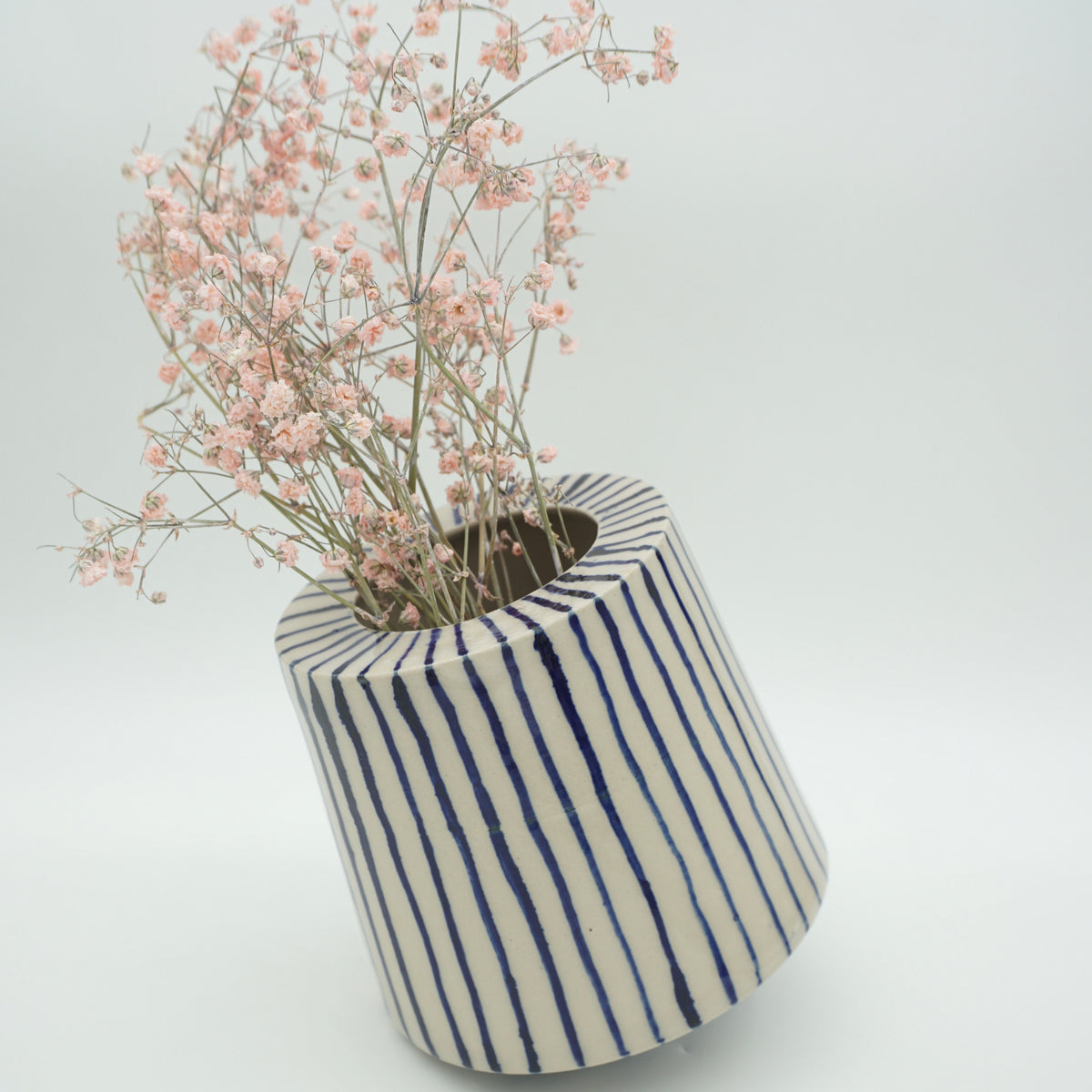 Schaukelvase Blaue Streifen