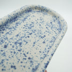 Tablett Länglich Sprenkel-Blau