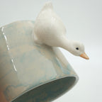 SALE / Tasse Ente Blau Marmoriert NEU