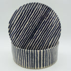 Butterdose "Butta" Blaue Streifen