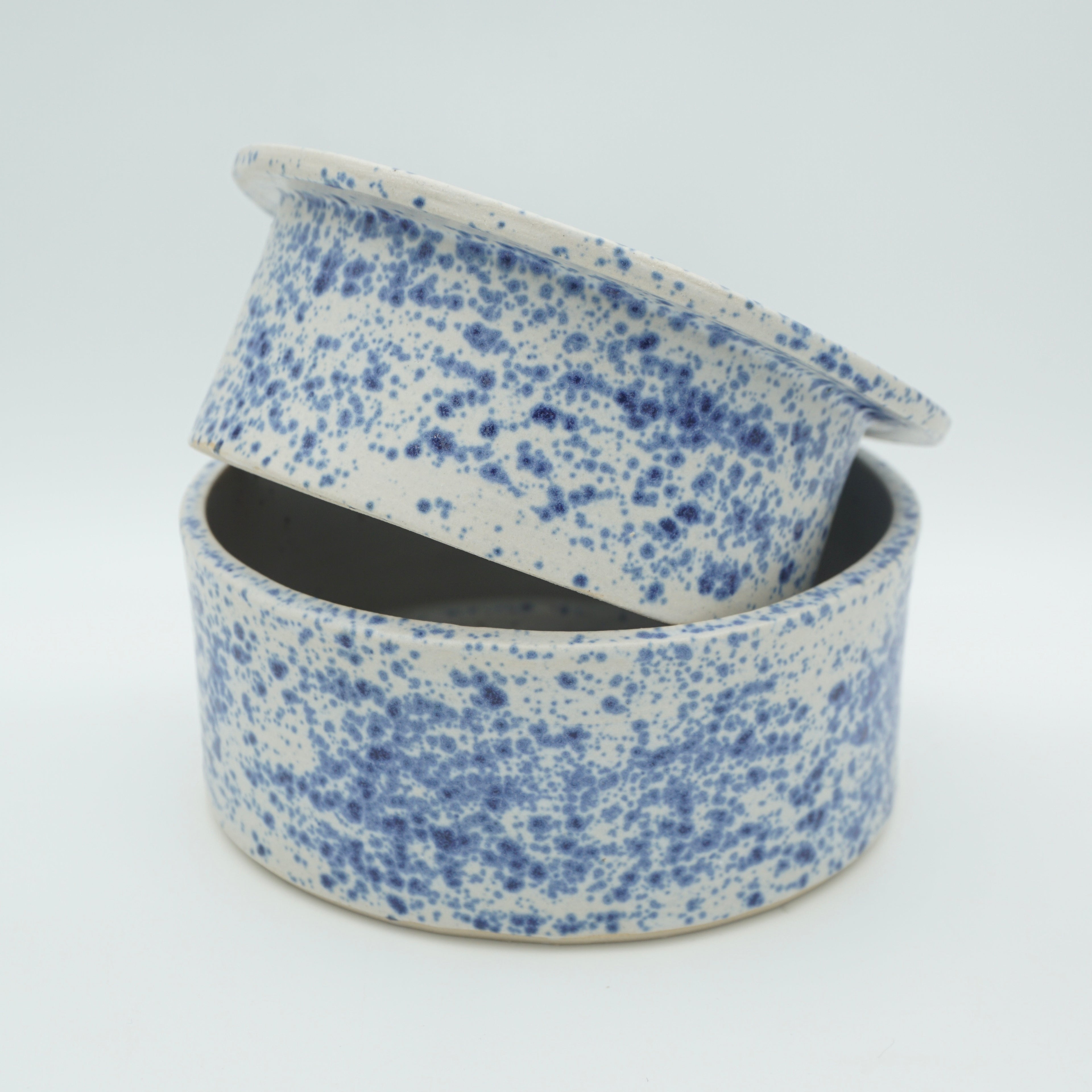 Butterdose "Butta" Sprenkel-Blau