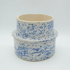 SALE / Butterdose "Butta" Sprenkel-Blau