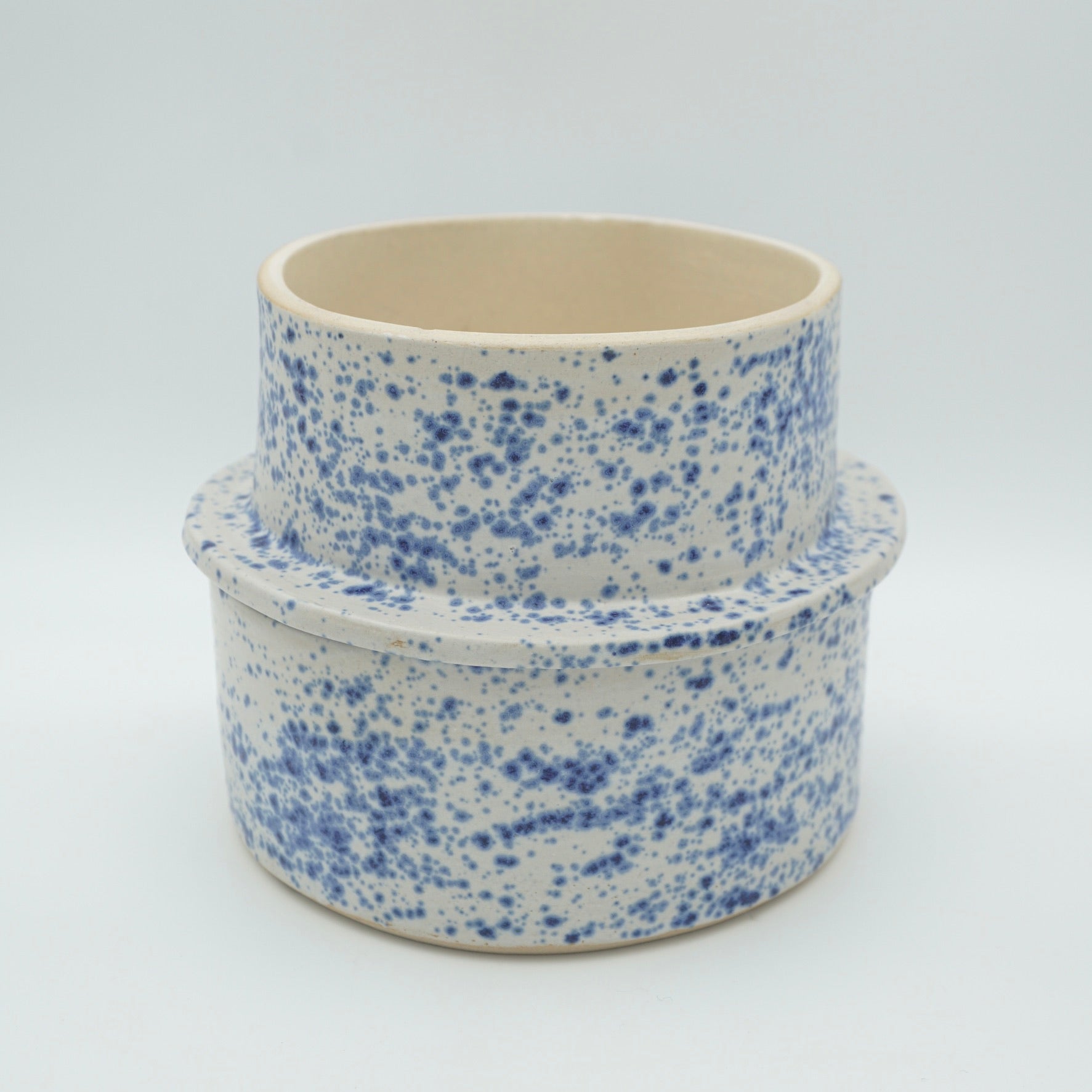 SALE / Butterdose "Butta" Sprenkel-Blau