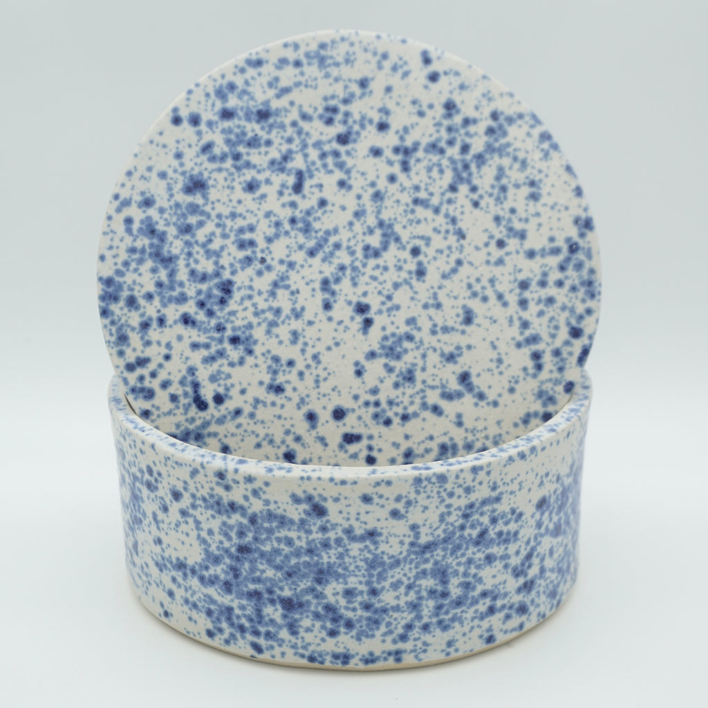 Butterdose "Butta" Sprenkel-Blau