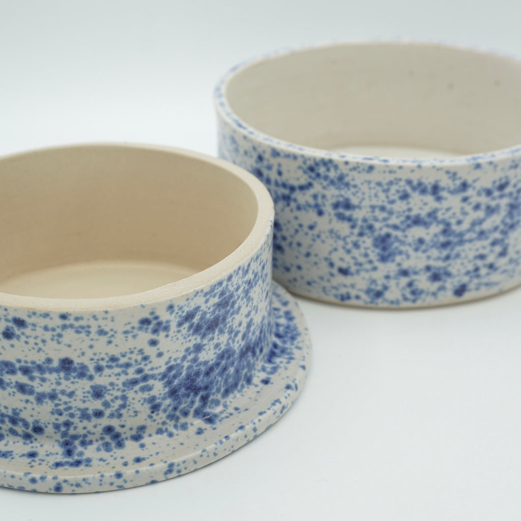 Butterdose "Butta" Sprenkel-Blau