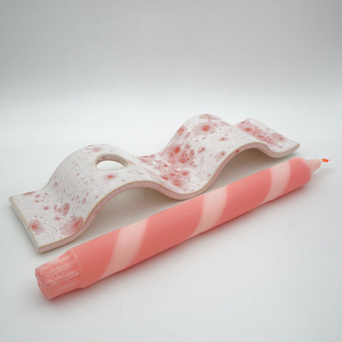 Kerzenwelle Rosa & Stabkerze Rosa