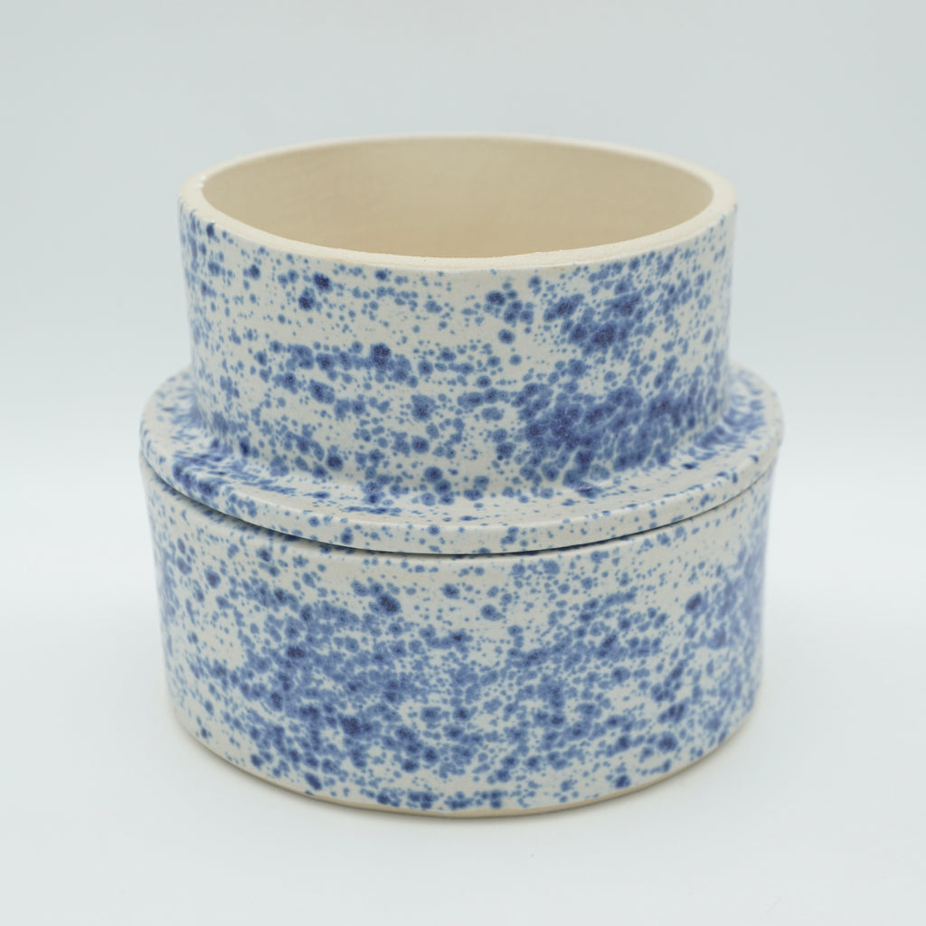 Butterdose "Butta" Sprenkel-Blau
