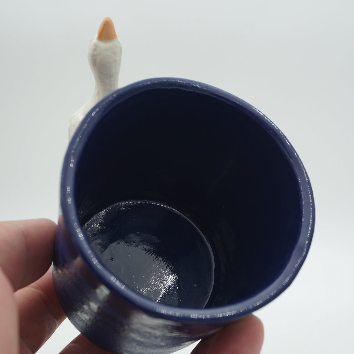 Tasse Ente Blau NEU