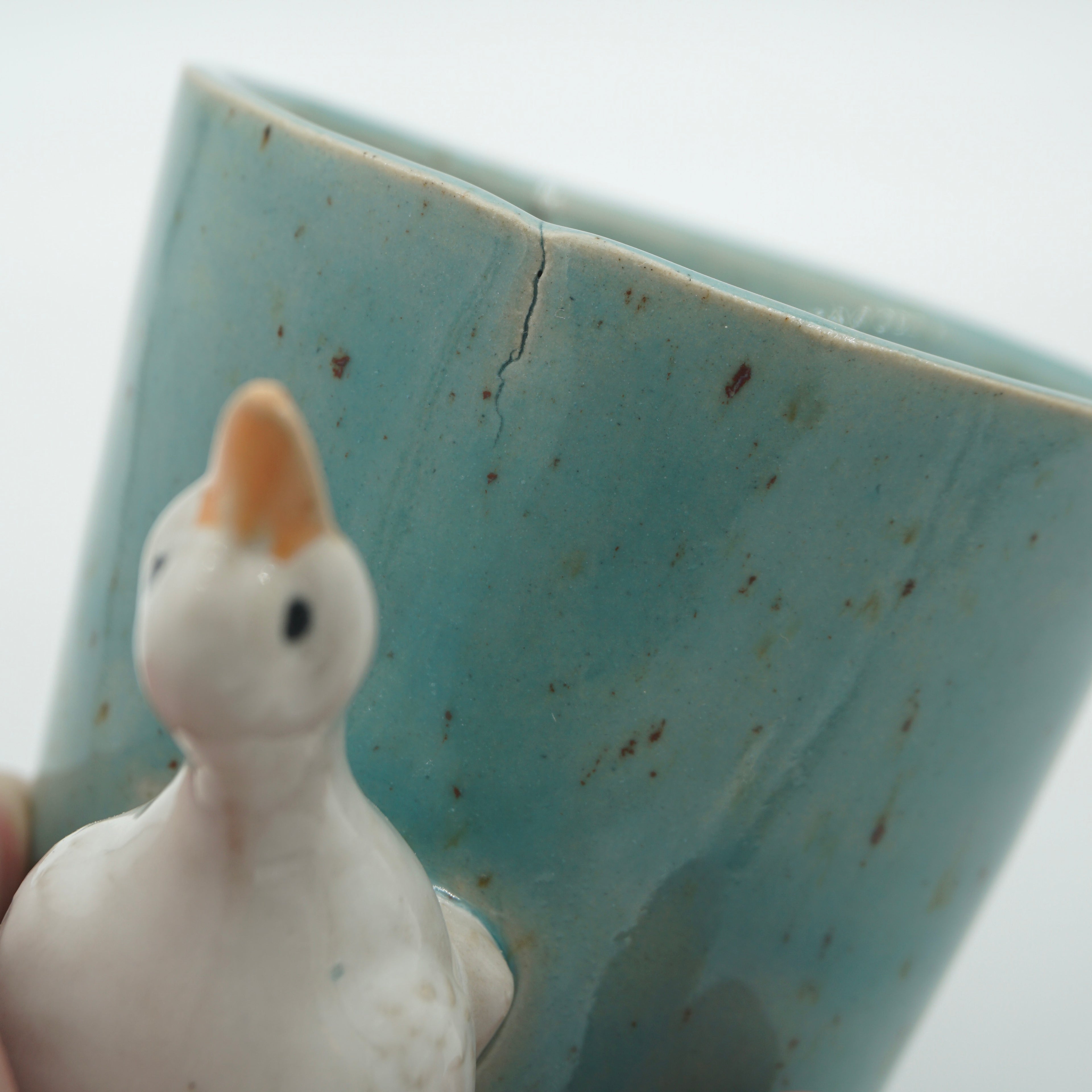 SALE / Tasse Ente Seeblau